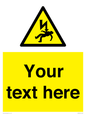 WE7822: Custom Warning danger of death by electrocution