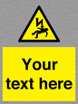 WE7822: Custom Warning danger of death by electrocution