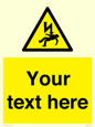 WE7822: Custom Warning danger of death by electrocution
