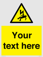 WE7822: Custom Warning danger of death by electrocution