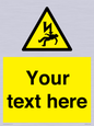 WE7822: Custom Warning danger of death by electrocution