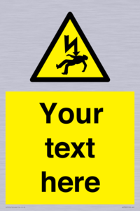 WE7822: Custom Warning danger of death by electrocution