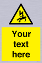 WE7822: Custom Warning danger of death by electrocution