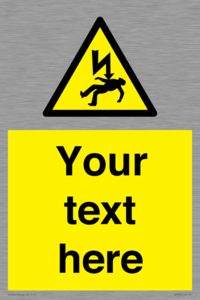 WE7822: Custom Warning danger of death by electrocution