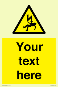 WE7822: Custom Warning danger of death by electrocution