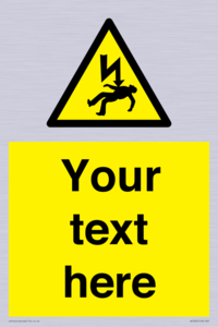 WE7822: Custom Warning danger of death by electrocution