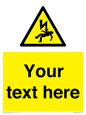 WE7822: Custom Warning danger of death by electrocution