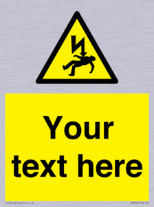 WE7822: Custom Warning danger of death by electrocution