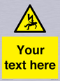 WE7822: Custom Warning danger of death by electrocution