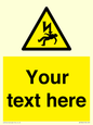 WE7822: Custom Warning danger of death by electrocution