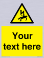 WE7822: Custom Warning danger of death by electrocution