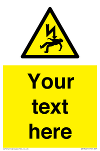WE7822: Custom Warning danger of death by electrocution