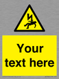 WE7822: Custom Warning danger of death by electrocution
