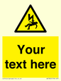 WE7822: Custom Warning danger of death by electrocution