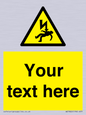 WE7822: Custom Warning danger of death by electrocution
