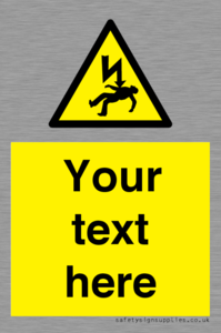 WE7822: Custom Warning danger of death by electrocution
