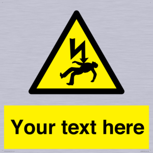 WE7822: Custom Warning danger of death by electrocution