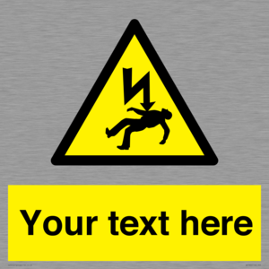 WE7822: Custom Warning danger of death by electrocution
