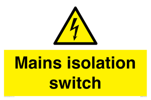 WE7852: Mains isolation switch