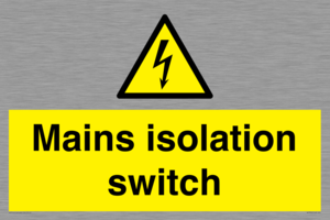 WE7852: Mains isolation switch