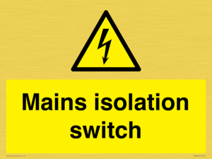 WE7852: Mains isolation switch