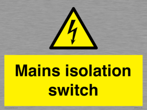 WE7852: Mains isolation switch