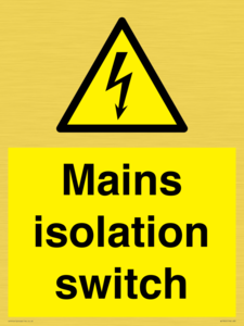 WE7852: Mains isolation switch