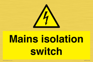 WE7852: Mains isolation switch