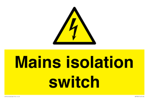 WE7852: Mains isolation switch