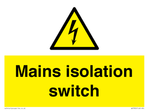 WE7852: Mains isolation switch