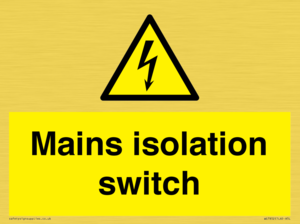 WE7852: Mains isolation switch