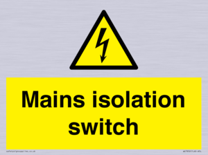 WE7852: Mains isolation switch