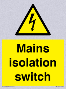 WE7852: Mains isolation switch