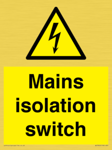 WE7852: Mains isolation switch