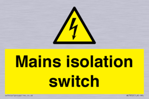 WE7852: Mains isolation switch