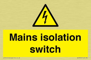 WE7852: Mains isolation switch