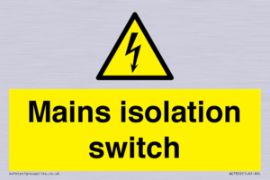 WE7852: Mains isolation switch