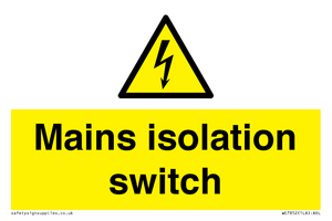 WE7852: Mains isolation switch