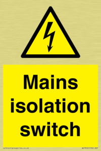 WE7852: Mains isolation switch
