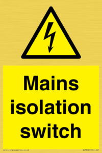 WE7852: Mains isolation switch