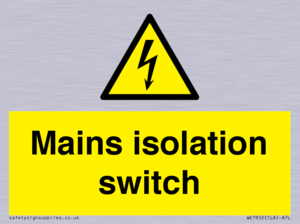 WE7852: Mains isolation switch