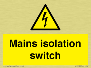 WE7852: Mains isolation switch