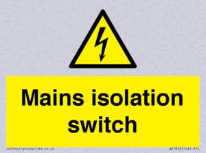 WE7852: Mains isolation switch