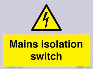 WE7852: Mains isolation switch