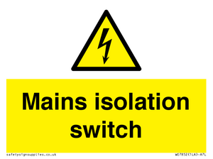 WE7852: Mains isolation switch