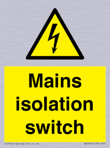 WE7852: Mains isolation switch