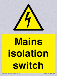 WE7852: Mains isolation switch