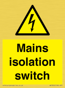 WE7852: Mains isolation switch