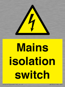 WE7852: Mains isolation switch