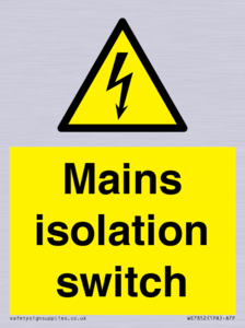 WE7852: Mains isolation switch